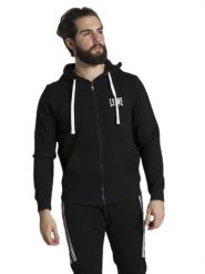 Bluza z nylon z kaptur na co dzień na siłownię. Czarne bluzy sportowe męskie LEONE 1947 APPAREL, xl, bez wzorów, z dresówki, bez kaptura, na fitness i siłownię. Za 210.46 zł.