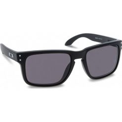 Okulary przeciwsłoneczne OAKLEY - Holbrook OO9102-01 Matte Black/Warm Grey. Czarne okulary przeciwsłoneczne męskie Oakley, z tworzywa sztucznego. W wyprzedaży za 419.00 zł.