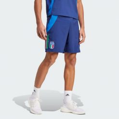 Szorty Italy Tiro 24 Competition Downtime. Niebieskie szorty męskie Adidas, l, bez wzorów, z materiału, klasyczne. Za 176.00 zł.