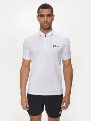 Boss Polo Philix MB 3 350519863 Biały Slim Fit. Białe koszulki polo męskie Boss, m, bez wzorów, z syntetyku, bez ramiączek. Za 389.99 zł.