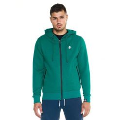 Męska bluza Leone z pełnym zamkiem Soft Basic. Zielone bluzy męskie LEONE 1947 APPAREL, l, bez wzorów, z tkaniny, bez kaptura. W wyprzedaży za 195.65 zł.