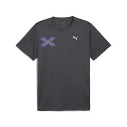 Męska koszulka RUN DIGITOKYO z grafiką PUMA Dusky Gray. Szare koszulki sportowe męskie Puma, m, bez wzorów, bez kołnierzyka, bez ramiączek, do biegania. Za 139.00 zł.