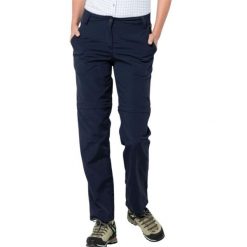 Spodnie trekkingowe damskie Jack Wolfskin Marrakech Zip Off. Niebieskie spodnie materiałowe damskie Jack Wolfskin, bez wzorów, z poliamidu. Za 260.70 zł.