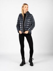Geox Kurtka "Myluse" | W2625R T2957 | Kobieta | Granatowy. Niebieskie kurtki damskie Geox, bez wzorów, z poliamidu, bez kaptura. W wyprzedaży za 499.00 zł.