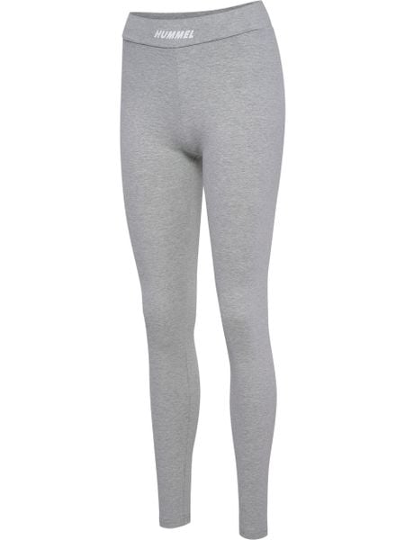 Damskie legginsy Hummel Elemental. Szare legginsy damskie Hummel, l, bez wzorów, z bawełny, z podwyższonym stanem, na fitness i siłownię. Za 136.26 zł.