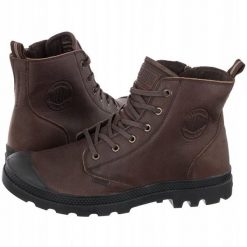 Palladium Pampa Zip Lth Ess Brązowe 46 (76888-248-M). Brązowe buty sportowe męskie Palladium, bez zapięcia. Za 454.17 zł.