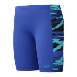Kąpielówki chłopięce spodenki kąpielowe Speedo Hyperboom Panel. Niebieskie szorty dla chłopców Speedo, bez wzorów, sportowe. Za 219.72 zł.