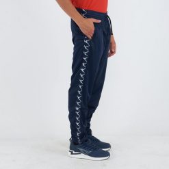 Spodnie sportowe z acetatu PYM. Niebieskie spodnie sportowe męskie ELPLAYER, m, bez wzorów, z acetatu, do biegania. Za 59.90 zł.