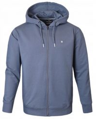 Wygodna Bluza Bawełniana - Pako Jeans - Szaro-Niebieska z Kapturem. Niebieskie bluzy męskie Pako Jeans, l, bez wzorów, z bawełny, z kapturem. Za 189.00 zł.