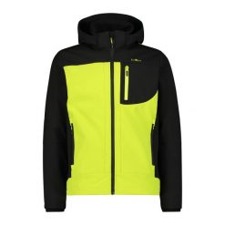 Kurtka męska turystyczna CMP 3A01787N. Żółte kurtki sportowe męskie CMP, l, bez wzorów, z softshellu, trekkingowe. Za 403.45 zł.