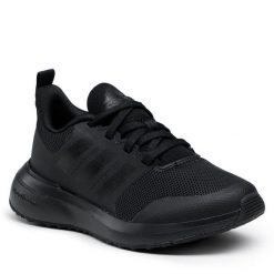 Sneakersy adidas. Czarne półbuty dziewczęce Adidas, bez wzorów, sportowe, bez zapięcia. Za 159.99 zł.