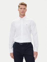 Tommy Hilfiger Koszula Performance MW0MW39418 Biały Slim Fit. Białe koszule męskie Tommy Hilfiger, m, bez wzorów, z bawełny, bez kołnierzyka, bez ramiączek. Za 369.99 zł.
