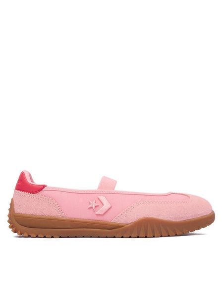 Converse Baleriny Run Star Trainer Ballet Flat A17031C Różowy. Czerwone baleriny damskie Converse, bez wzorów, ze skóry, retro, bez obcasa. Za 268.99 zł.