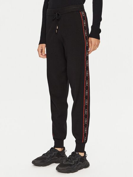 Liu Jo Sport Spodnie dresowe TF4226 MS63L Czarny Regular Fit. Czarne spodnie dresowe damskie Liu Jo Sport, l, bez wzorów, z dresówki. Za 469.99 zł.