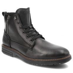 Czarne Botki Rieker Ocieplane Obuwie Męskie. Czarne botki męskie Rieker, bez wzorów, ze skóry, eleganckie, bez zapięcia. Za 369.00 zł.