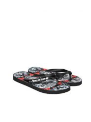 Philipp Plein Japonki | IMPS900 | Mężczyzna | Czarny. Czarne klapki męskie Philipp Plein, z materiału. W wyprzedaży za 219.00 zł.