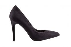 Szpilki Bayla-056 1862-764 Czarny, Skóra naturalna - 39. Czarne szpilki damskie Bayla, bez wzorów, z materiału, bez obcasa, bez zapięcia. W wyprzedaży za 152.10 zł.