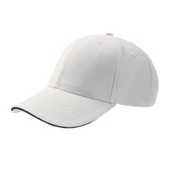 6panelowa Czapka Baseballowa Sport Sandwich. Białe czapki i kapelusze damskie ATLANTIS, bez wzorów, sportowe. Za 43.99 zł.