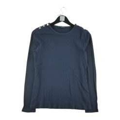 Second life - Długi rękaw Damska koszulka w kolorze granatowym - Jak nowy. Niebieskie t-shirty damskie Ralph Lauren, bez wzorów, bez kołnierzyka. Za 126.86 zł.