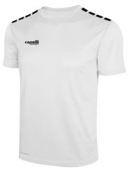 Koszulka piłkarska dziecięca Cappelli Cs One Youth Jersey Ss. Białe t-shirty dla chłopców CAPELLI SPORT, bez wzorów, z jersey, bez ramiączek. Za 39.99 zł.