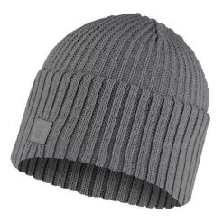Czapka Damska. Szare czapki i kapelusze damskie Buff, bez wzorów, z materiału. Za 210.99 zł.