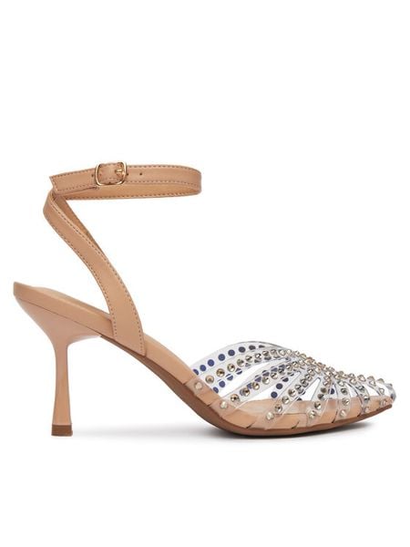 JENNY Sandały R25SS0511 Beżowy. Brązowe sandały damskie Jenny, bez wzorów, ze skóry, bez obcasa, na szpilce, bez zapięcia. Za 139.99 zł.