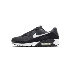 Buty do chodzenia męskie Nike Air Max 90. Białe buty sportowe męskie Nike, z materiału, eleganckie, bez zapięcia. Za 849.00 zł.