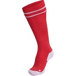 Getry piłkarskie dla dorosłych Hummel Element Football Sock. Białe legginsy sportowe męskie Hummel, bez wzorów, do piłki nożnej. Za 38.00 zł.