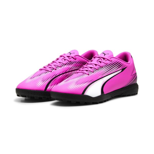 Buty piłkarskie męskie Puma Ultra Play. Białe buty sportowe męskie Puma, z materiału, bez zapięcia, do piłki nożnej. Za 225.65 zł.