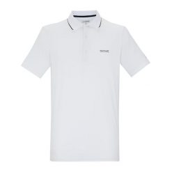 Męska Koszulka Polo Maverik Stretch. Białe koszulki polo męskie Regatta, m, bez wzorów, bez ramiączek. Za 94.99 zł.