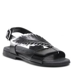 Sandały Primigi. Czarne sandały dziewczęce Primigi, bez zapięcia. Za 119.99 zł.