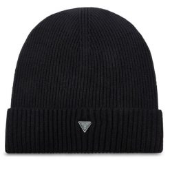 Czapka Guess. Czarne czapki i kapelusze męskie Guess, na zimę, z aplikacjami. Za 209.99 zł.