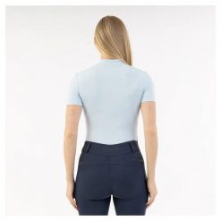 Damska koszulka do jazdy konnej ANKY ATC261205. Niebieskie t-shirty damskie ANKY, l, bez wzorów, z materiału, bez kołnierzyka. Za 251.50 zł.