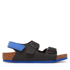 Sandały Birkenstock. Czarne sandały chłopięce Birkenstock, bez zapięcia. Za 179.99 zł.