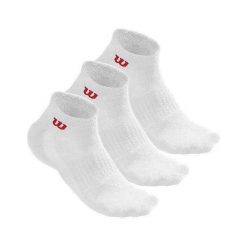 Skarpety sportowe męskie Wilson Men's Quarter Socks 3P. Białe skarpety męskie Wilson, bez wzorów. Za 55.99 zł.