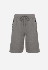 Ciemnoszare Klasyczne Dresowe Szorty z Bawełną Liraneve. Szare szorty męskie Born2be, m, bez wzorów, z bawełny, eleganckie. Za 44.99 zł.