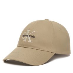Czapka z daszkiem Calvin Klein. Brązowe czapki i kapelusze męskie Calvin Klein, bez wzorów. Za 169.99 zł.