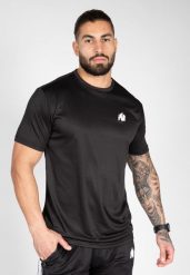 Fargo Koszulka - Czarny. Czarne koszulki sportowe męskie GORILLA WEAR, l, bez wzorów, z poliesteru, bez kołnierzyka, bez ramiączek, na fitness i siłownię. Za 146.30 zł.