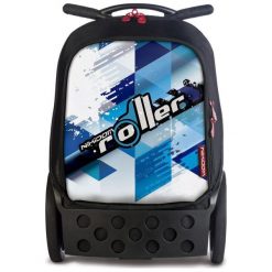 Nikidom Plecak na kółkach Roller XL niebieski. Niebieskie torby i plecaki dziecięce Nikidom. Za 432.00 zł.