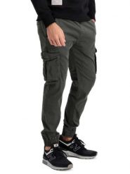 Alpha Industries Joggery Twill 116202 Zielony Regular Fit. Zielone spodnie materiałowe męskie Alpha Industries, m, bez wzorów, z bawełny. Za 299.00 zł.
