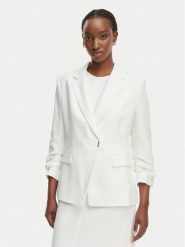 BOSS Marynarka Jia8 50557249 Biały Slim Fit. Białe żakiety damskie Boss, bez wzorów, z wiskozy. Za 1,849.00 zł.
