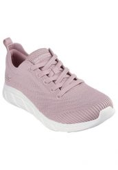 Buty sportowe Sneakersy damskie, Bobs B Flex - Graceful Stride. Białe obuwie sportowe damskie Skechers, bez wzorów, z materiału, trekkingowe. Za 229.99 zł.