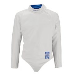 Bluza do szermierki 800N dla praworęcznych męska. Białe bluzy męskie FENC'IT, l, bez wzorów, z materiału, bez kaptura. Za 899.99 zł.