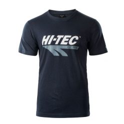 Koszulka męska Hi-Tec Retro - granatowa, Rozmiar M. Buty sportowe męskie Hi-tec, m, bez wzorów, z bawełny, klasyczne, bez kołnierzyka. Za 39.99 zł.