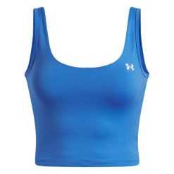 Damski tank top Under Armour Motion. Niebieskie obuwie sportowe damskie Under Armour, bez wzorów, na fitness i siłownię. Za 186.50 zł.