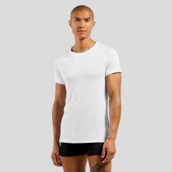 Koszulka z krótkim rękawem męska ODLO Active F-Dryight Eco. Niebieskie buty sportowe męskie Odlo, bez zapięcia, na fitness i siłownię. Za 161.27 zł.