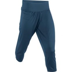 Spodnie sportowe haremki funkcyjne, dł. 7/8 bonprix ciemnoniebieski. Niebieskie spodnie dresowe damskie bonprix. Za 49.99 zł.