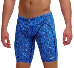 Spodenki FUNKY TRUNKS Pebble Beach - jammery chłopięce. Niebieskie kąpielówki dla chłopców FUNKY TRUNKS, bez wzorów, z materiału. Za 199.00 zł.