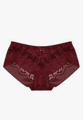 Bordowe Majtki Figi Ozdobione Kokardą i Koronką Pariste. Czerwone figi damskie Renee, l, bez wzorów, z koronki. Za 4.99 zł.
