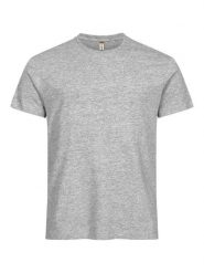 Clique Basic-T męski T-shirt z bawełny, dopasowany krój, kolor ash. Szare t-shirty męskie CLIQUE, m, bez wzorów, z bawełny, bez kołnierzyka. Za 81.37 zł.